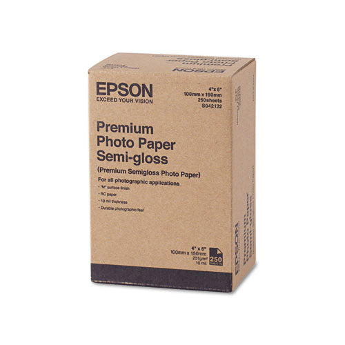 Premium Semigloss Photo Paper, 7 Mil, 4 X 6, Semi-gloss White, 40/pack