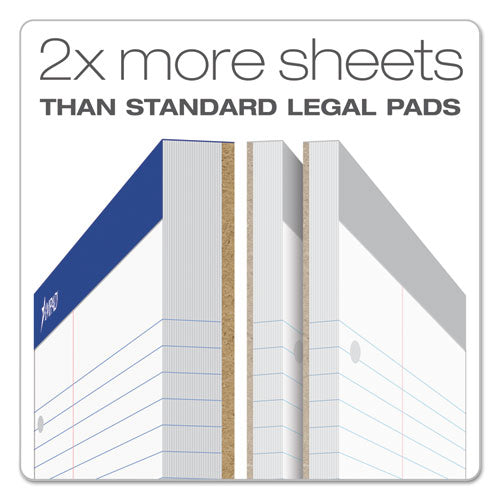 Double Sheet Pads, Narrow Rule, 100 White 8.5 X 11.75 Sheets