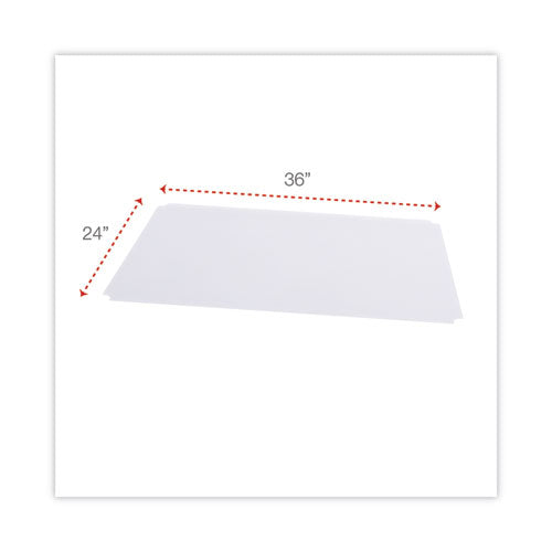 Shelf Liners For Wire Shelving, Clear Plastic, 36w X 24d, 4/pack