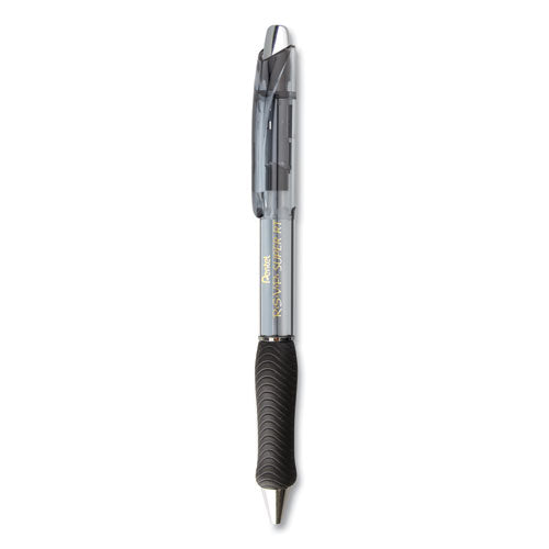 R.s.v.p. Super Rt Ballpoint Pen, Retractable, Medium 0.7 Mm, Black Ink, Black Barrel, Dozen