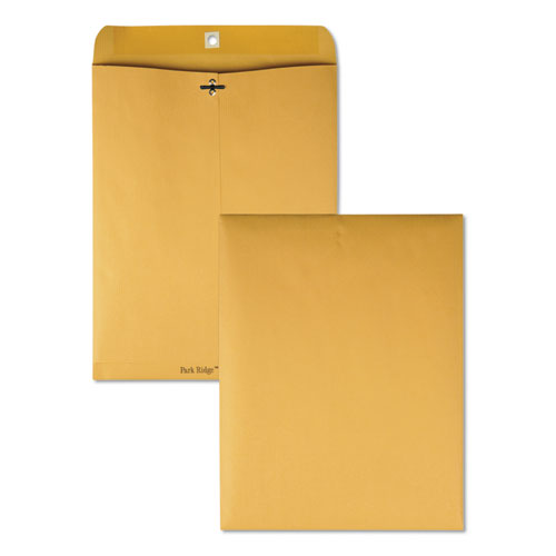 Park Ridge Kraft Clasp Envelope, #97, Square Flap, Clasp/gummed Closure, 10 X 13, Brown Kraft, 100/box