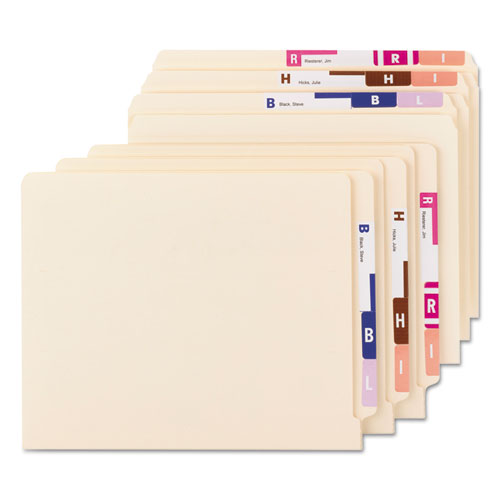 Alphaz Color-coded Labels Starter Set, A-z, 1.16 X 3.13, Assorted, 5/sheet, 300 Sheets/box