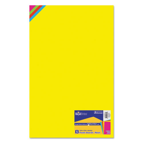 Premium Coated Poster Board, 14 X 22, White, 8/pack