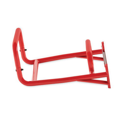 Tote Picking Cart Storage Bracket, For Use W/rubbermaid Commercial Tote Picking Cart, Tubular Steel, 18.5 X 21.7 X 13.9, Red