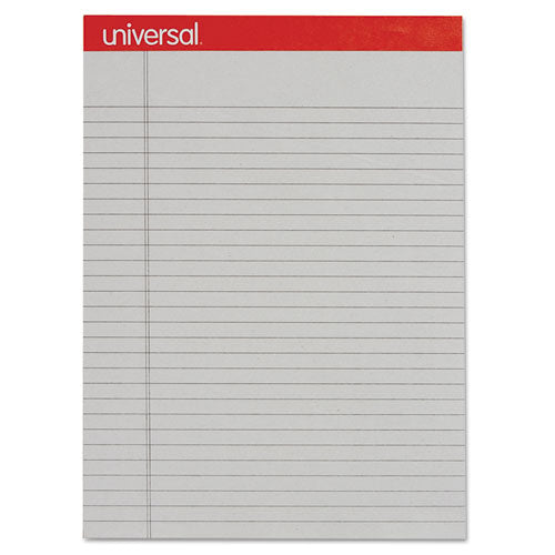 Colored Perforated Ruled Writing Pads, Letter Size Pad (8.5 X 11.75), Wide/legal Rule, 50 Ivory 8.5 X 11 Sheets, Dozen