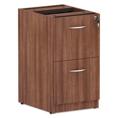 Alera Valencia Series Full Pedestal File, Left Or Right, 2 Legal/letter-size File Drawers, Mahogany, 15.63" X 20.5" X 28.5"