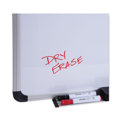Magnetic Steel Dry Erase Marker Board, 72 X 48, White Surface, Aluminum/plastic Frame
