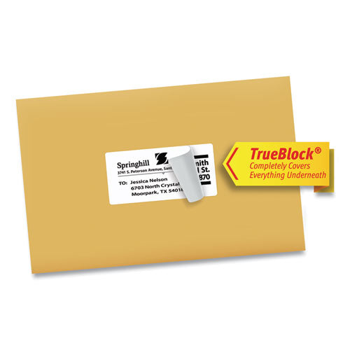 Shipping Labels With Trueblock Technology, Inkjet/laser Printers, 8.5 X 11, White, 500/box