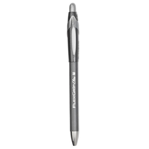 Flexgrip Elite Ballpoint Pen, Retractable, Fine 0.8 Mm, Blue Ink, Blue Barrel, Dozen