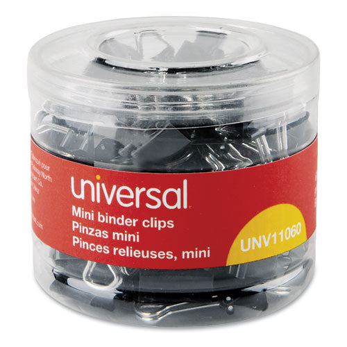 Binder Clip Value Pack, Mini, Black/silver, 36/box