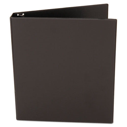 Deluxe Non-view D-ring Binder With Label Holder, 3 Rings, 1" Capacity, 11 X 8.5, Black