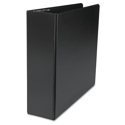 Deluxe Non-view D-ring Binder With Label Holder, 3 Rings, 1" Capacity, 11 X 8.5, Black