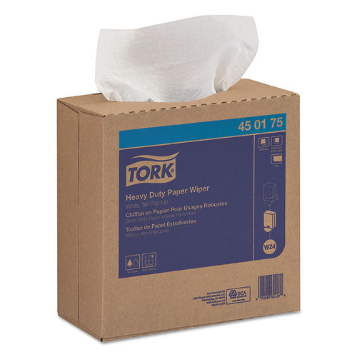 Heavy-duty Paper Wiper, 1-ply, 9.25 X 16.25, Unscented, White, 90 Wipes/box, 10 Boxes/carton
