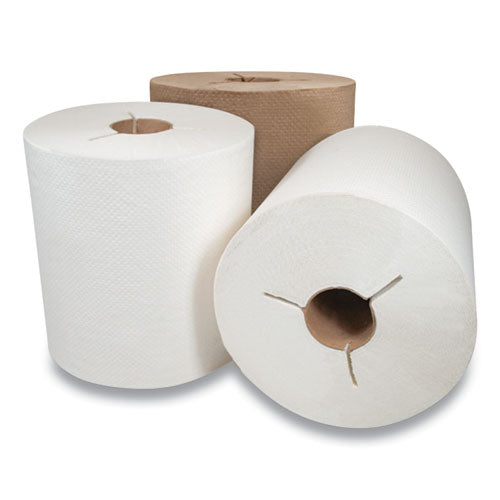 Morsoft Controlled Towels, I-notch, 1-ply, 7.5" X 800 Ft, White, 6 Rolls/carton