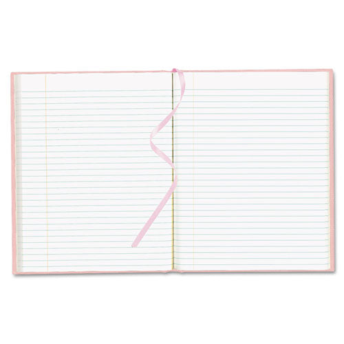 Executive Notebook With Ribbon Bookmark, 1-subject, Medium/college Rule, Blue Cover, (75) 11 X 8.5 Sheets