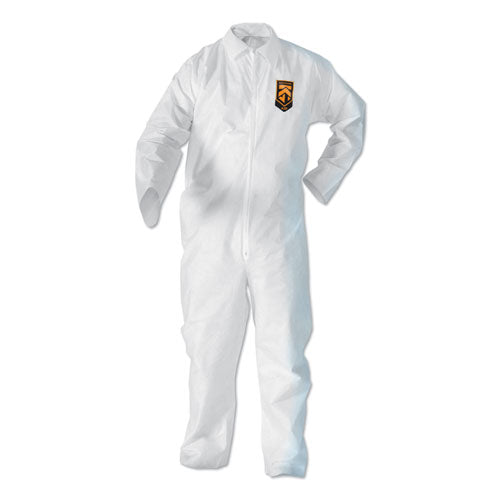 A20 Elastic Back Wrist/ankle Coveralls, X-large, White, 24/carton
