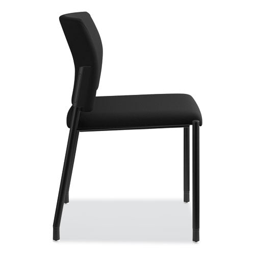 HON Accommodate Series Guest Chair 23.25"x22.25"x32" Black Seat Black Back Black Base 2/Case