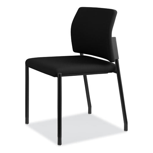 HON Accommodate Series Guest Chair 23.25"x22.25"x32" Black Seat Black Back Black Base 2/Case