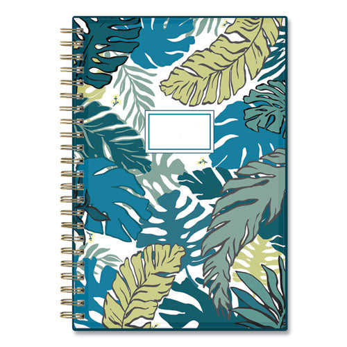 Grenada Create-your-own Cover Weekly/monthly Planner, Floral Artwork, 8 X 5, Green/blue/teal Cover, 12-month (jan-dec): 2023