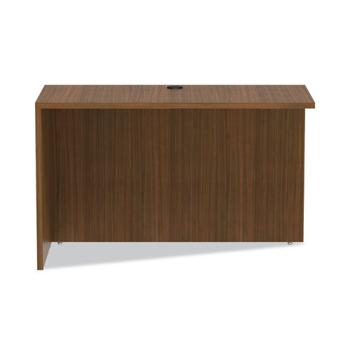 Alera Valencia Series Reversible Return/bridge Shell, 47.25w X 23.63d X 29.5h, Modern Walnut