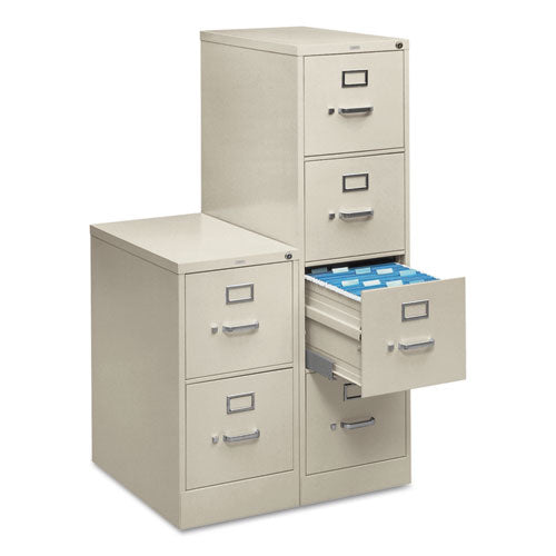 510 Series Vertical File, 2 Legal-size File Drawers, Black, 18.25" X 25" X 29"