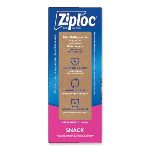 Seal Top Snack Bags, 10 oz, 6.5 Seal Top Snack Bags, 10 oz, 6.5