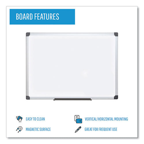 Value Lacquered Steel Magnetic Dry Erase Board, 96 X 48, White Surface, Silver Aluminum Frame