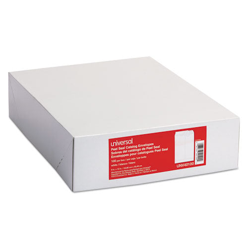 Peel Seal Strip Catalog Envelope, #13 1/2, Square Flap, Self-adhesive Closure, 10 X 13, White, 100/box