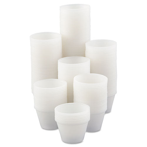 Polystyrene Portion Cups, 3.25 Oz, Black, 250/bag, 10 Bags/carton