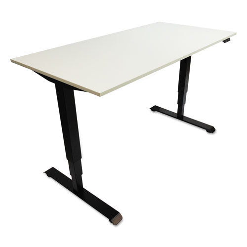 Adaptivergo Sit-stand 3-stage Electric Height-adjustable Table Base With Memory Control, 48.06" X 24.35" X 25" To 50.7",black