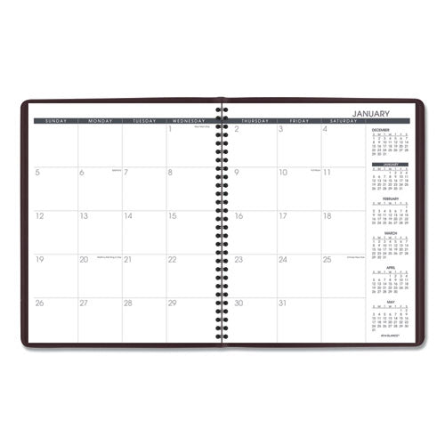 Monthly Planner, 11 X 9, Winestone Cover, 15-month (jan To Mar): 2023 To 2024