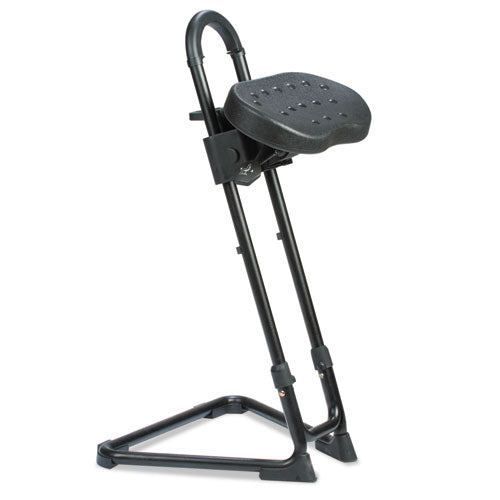 Alera Ss Series Sit/stand Adjustable Stool, Supports Up To 300 Lb, Black