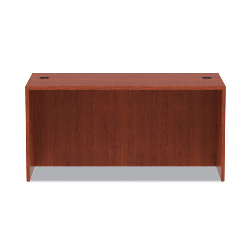 Alera Valencia Series Straight Front Desk Shell, 59.13" X 29.5" X 29.63", Medium Cherry