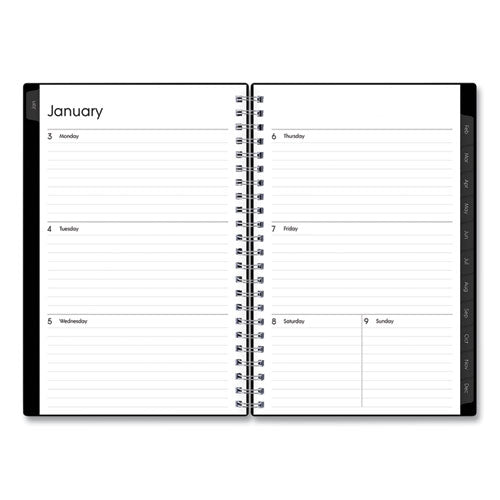 Enterprise Weekly/monthly Planner, Enterprise Formatting, 8 X 5, Black Cover, 12-month (jan To Dec): 2023