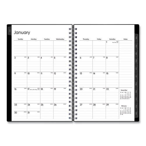 Enterprise Weekly/monthly Planner, Enterprise Formatting, 8 X 5, Black Cover, 12-month (jan To Dec): 2023
