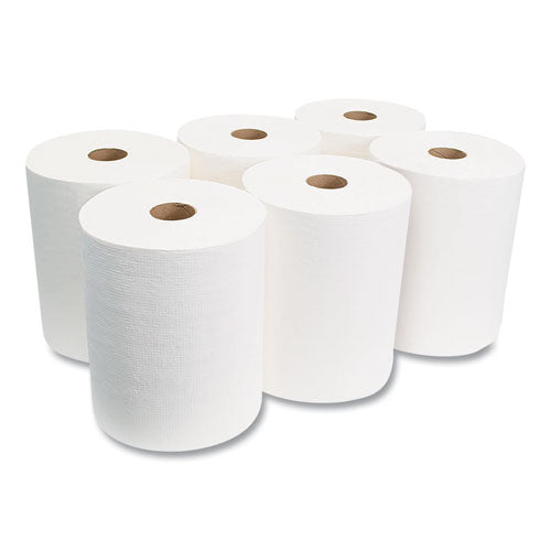 10 Inch Tad Roll Towels, 1-ply, 10" X 700 Ft, White, 6 Rolls/carton