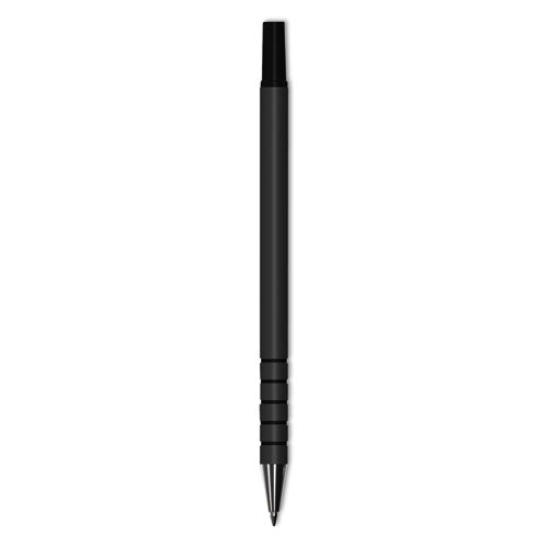 Replacement Ballpoint Counter Pen, Medium 1 Mm, Black Ink, Black, 6/pack