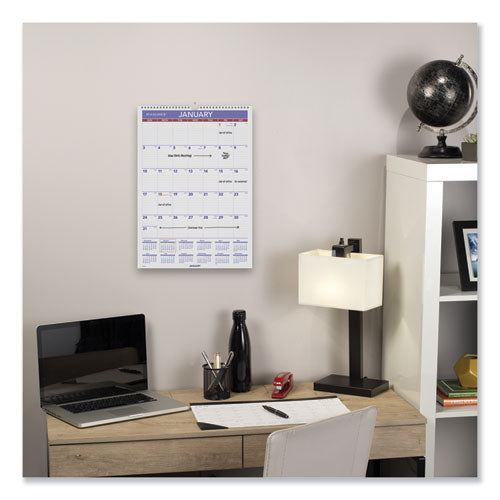 Erasable Wall Calendar, 12 X 17, White Sheets, 12-month (jan To Dec): 2023
