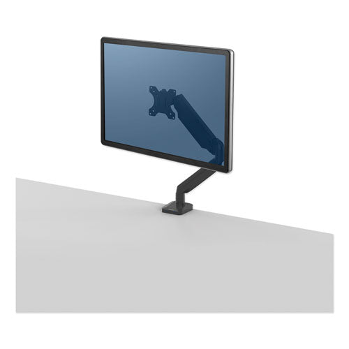 Platinum Series Single Monitor Arm, For 30" Monitors, 360 Deg Rotation, 180 Deg Tilt, 360 Deg Pan, Black, Supports 20 Lb