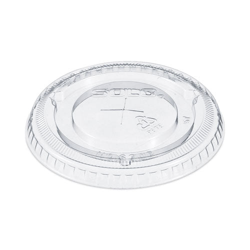 Straw-slot Cold Cup Lids, Fits 10 Oz Cups, Clear, 100 Pack, 25 Packs/carton