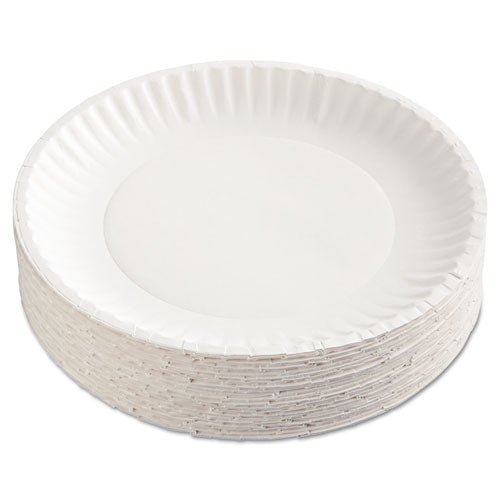 Gold Label Coated Paper Plates, 9" Dia, White, 120/pack, 8 Packs/carton