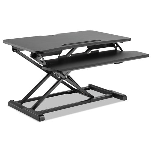 Adaptivergo Single-tier Sit-stand Lifting Workstation, 26.4" X 18.5" X 1.8" To 15.9", Black