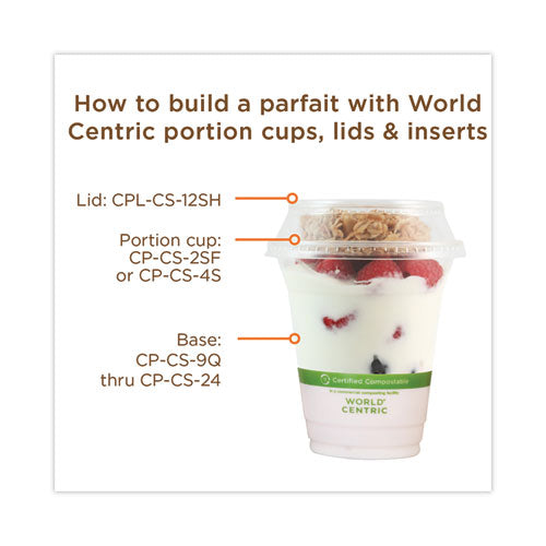 World Centric Clear Compostable 16 oz. PLA Corn Starch Cups 1,000/carton