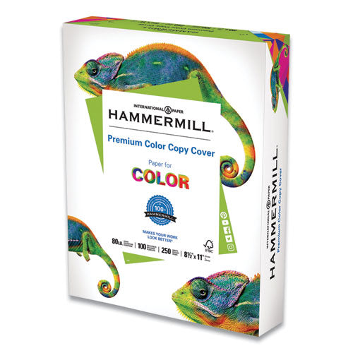Premium Color Copy Cover, 100 Bright, 100 Lb Cover Weight, 8.5 X 11, 250 Sheets/pack, 6 Packs/carton