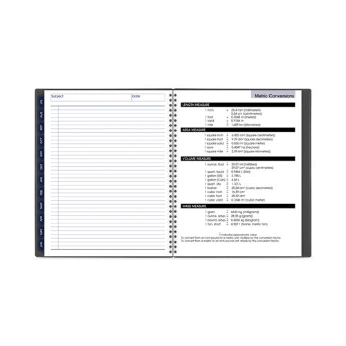 Dayminder Academic Monthly Desktop Planner, Twin-wire Binding, 11 X 8.5, Charcoal Cover, 12-month (july To June): 2023-2024