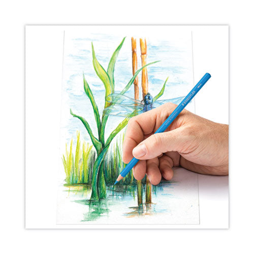 Watercolor Pencils, 2.9 Mm, Hb (#2), Assorted Lead/barrel Colors, 12/pack