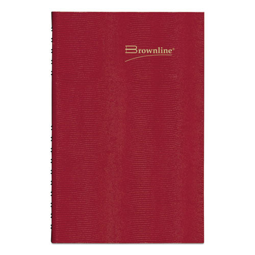 Coilpro Daily Planner, 10 X 7.88, Red Cover, 12-month (jan To Dec): 2023