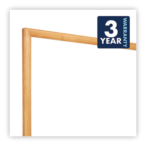 Classic Series Total Erase Dry Erase Boards, 36 X 24, White Surface, Oak Fiberboard Frame