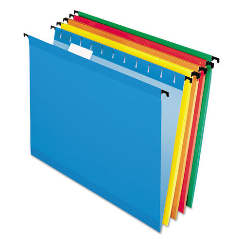 Surehook Hanging Folders, Legal Size, 1/5-cut Tabs, Blue, 20/box