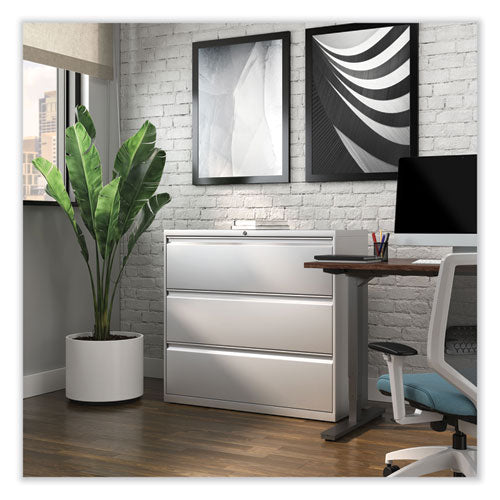 Lateral File, 3 Legal/letter/a4/a5-size File Drawers, Light Gray, 42" X 18.63" X 40.25"